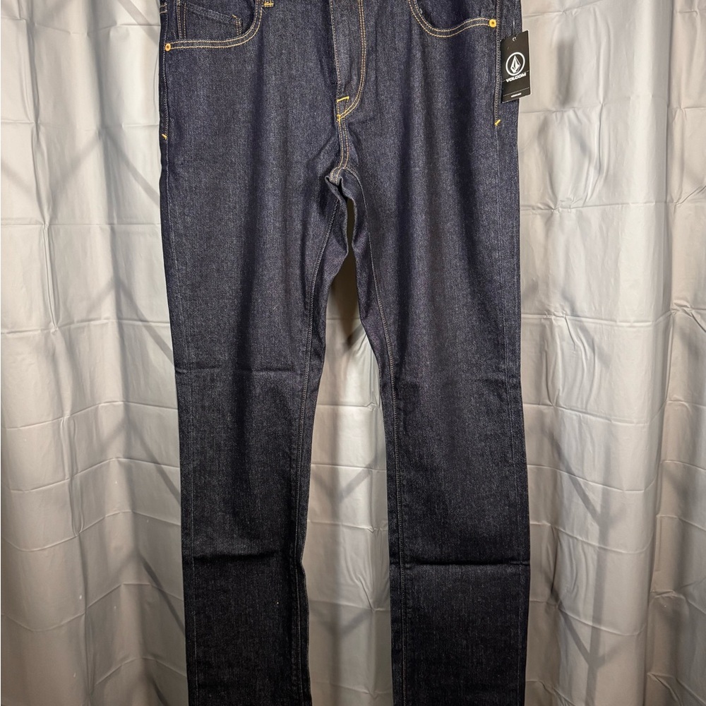 Volcom Dark Blue Straight Leg Jeans